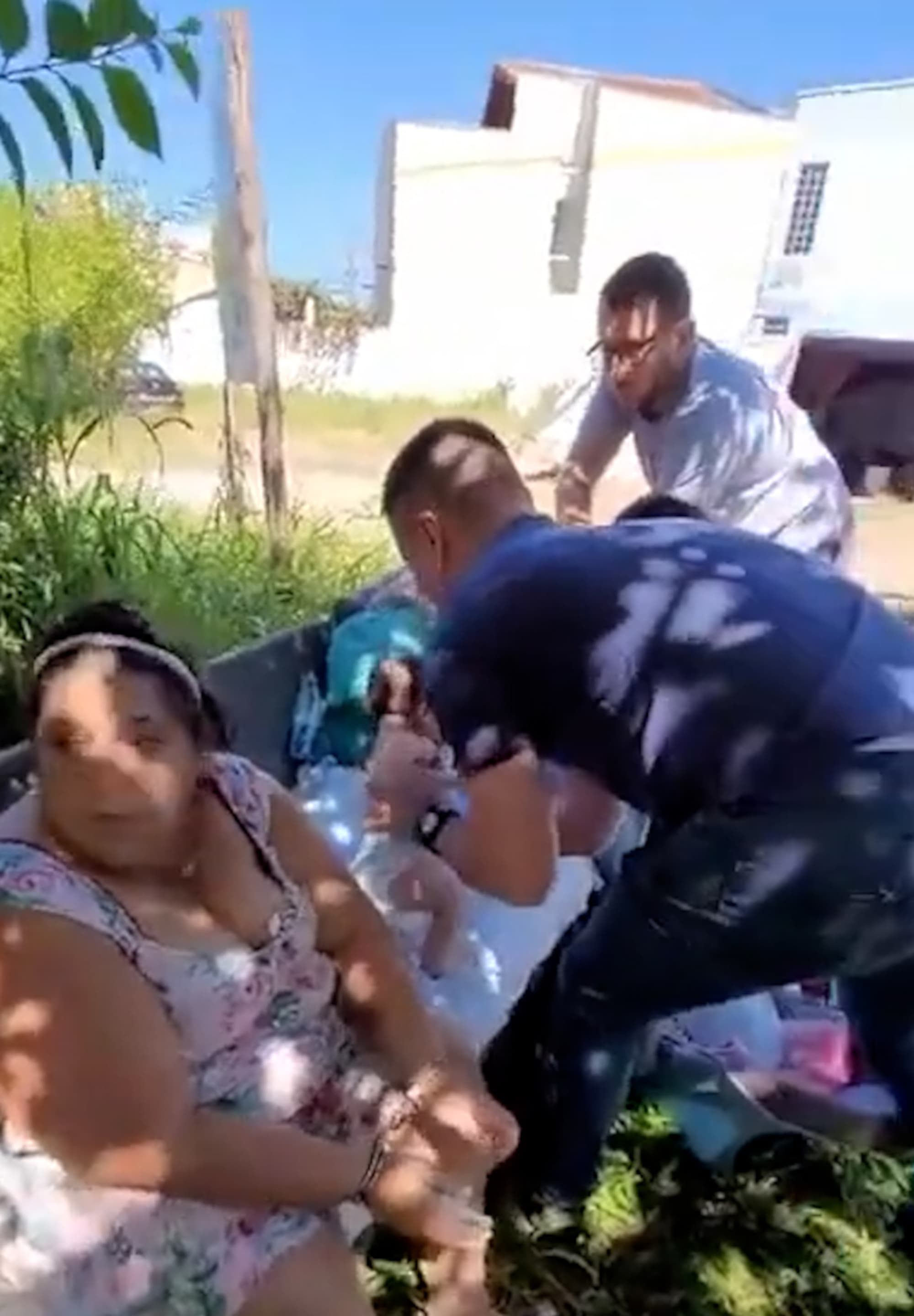 Police arrest couple for killing woman and kidnapping baby in Sapucaia do Sul, Brazil, Feb. 3, 2024. Note: Photo is a screenshot from a video. (Newsflash/NX)