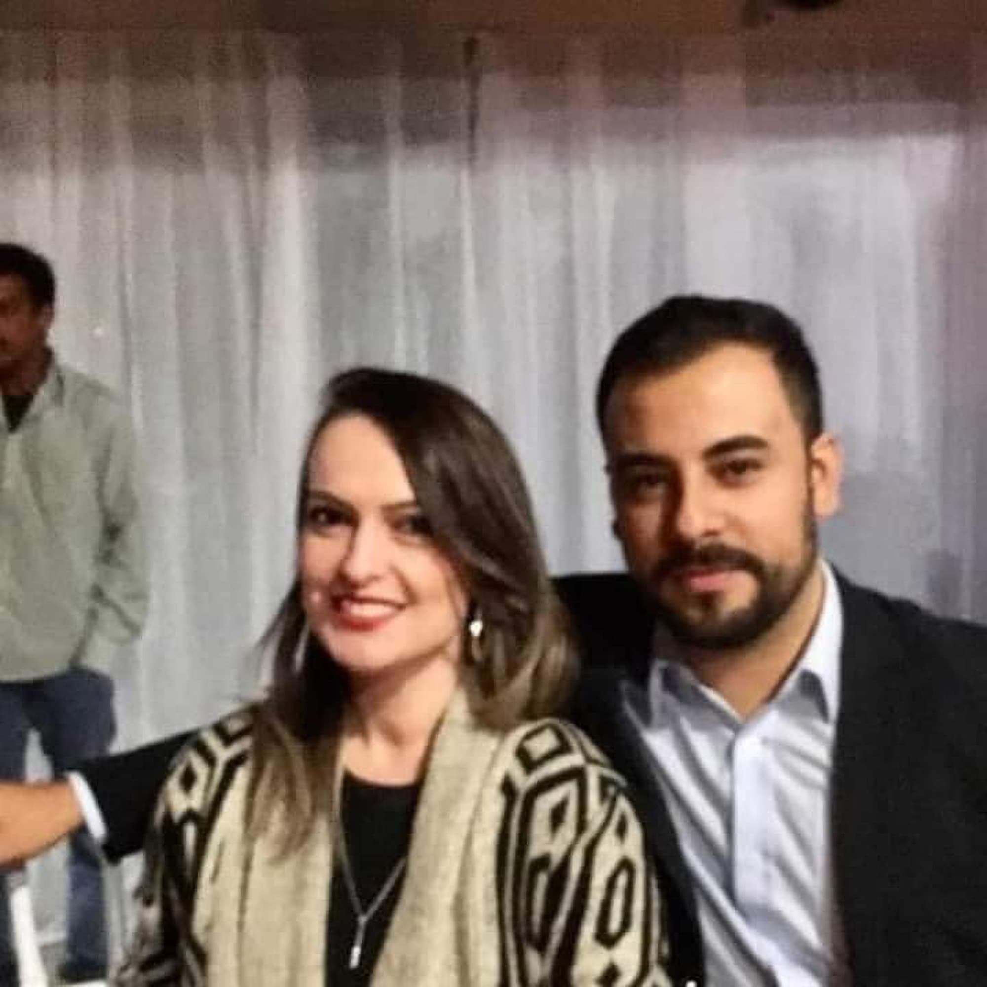 The victim, Erica Fernandes Ceschini who was allegedly killed by her husband Leonardo Souza Ceschini, with the suspect. Note: Private picture. (Newsflash)