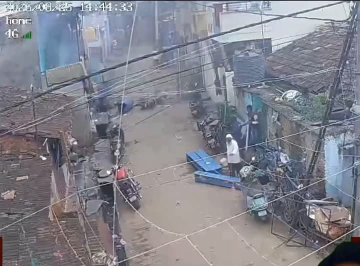 Gas Cylinder Explosion Tears Through House Sending Motorcycle Flying