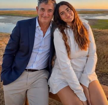 Victoria Julieta Raymondi Guida, 21, poses in undated photo with her father Cristian Raymondi. She died after losing control of her car and  carshing into store  in Quilmes, Argentina. Note: Private picture. (Newsflash/NX)