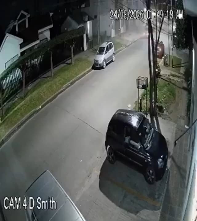 Victoria Julieta Raymondi Guida crashes into store after losing control of her car in Quilmes, Argentina.  An investigation is ongoing. Note: Photo is a screenshot from a video. (Newsflash/NX)