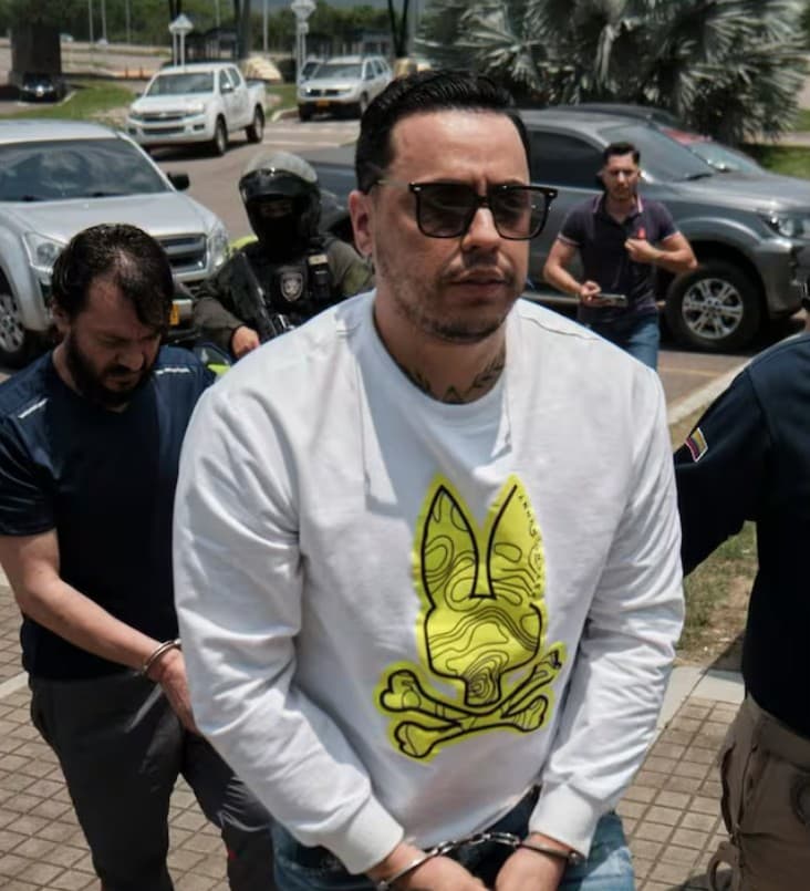 Jorge Eliecer Diaz Collazos, known as Castor, poses  in undated photo.  His wife Mayra Alejandra Vera Duarte, known as La Mona,   was shot and killed on Monday, June 9, 2026, in Barranquilla, Colombia.  Note: Private picture. (Newsflash/NX)