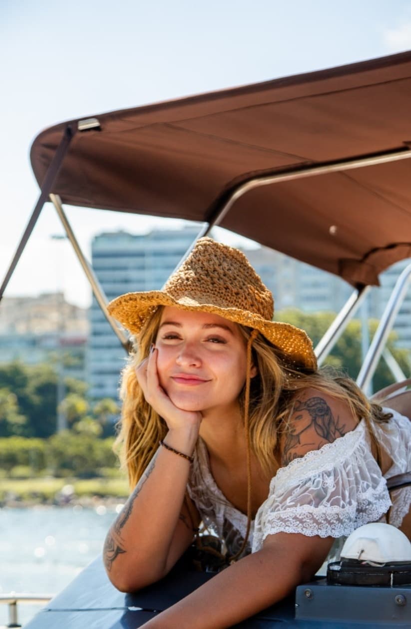 Brazilian influencer and content creator Mel Breia, 24, poses in undated photo. She sells worn underwear. Note: Licenced photo. (Mel Breia, CO Press/Newsflash/NX)
