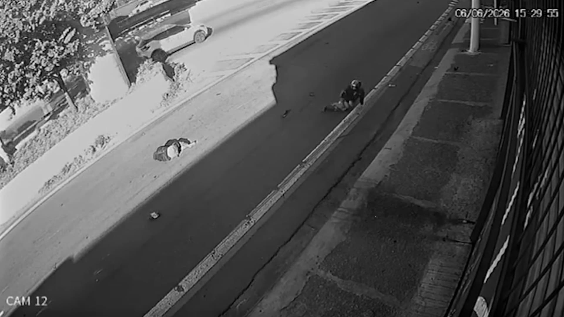 Porsche driver loses control and crashes in the South Zone of Sao Paulo, Brazil, June 6, 2026. Note: Photo is a screenshot from a video. (Newsflash/NX)