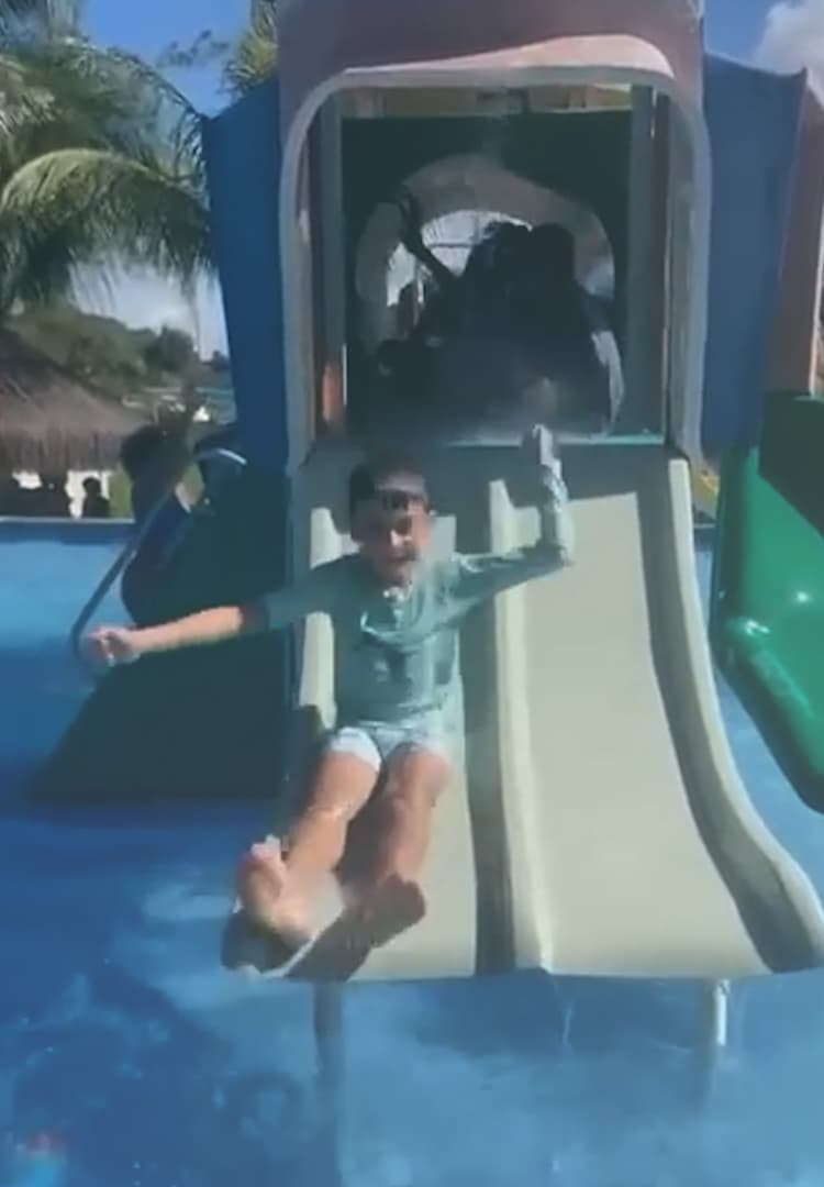 Video shows the last images of the boy at Olinda water park in Brazil, July 25, 2026. Note: Photo is a screenshot from a video. (Newsflash/NX)
