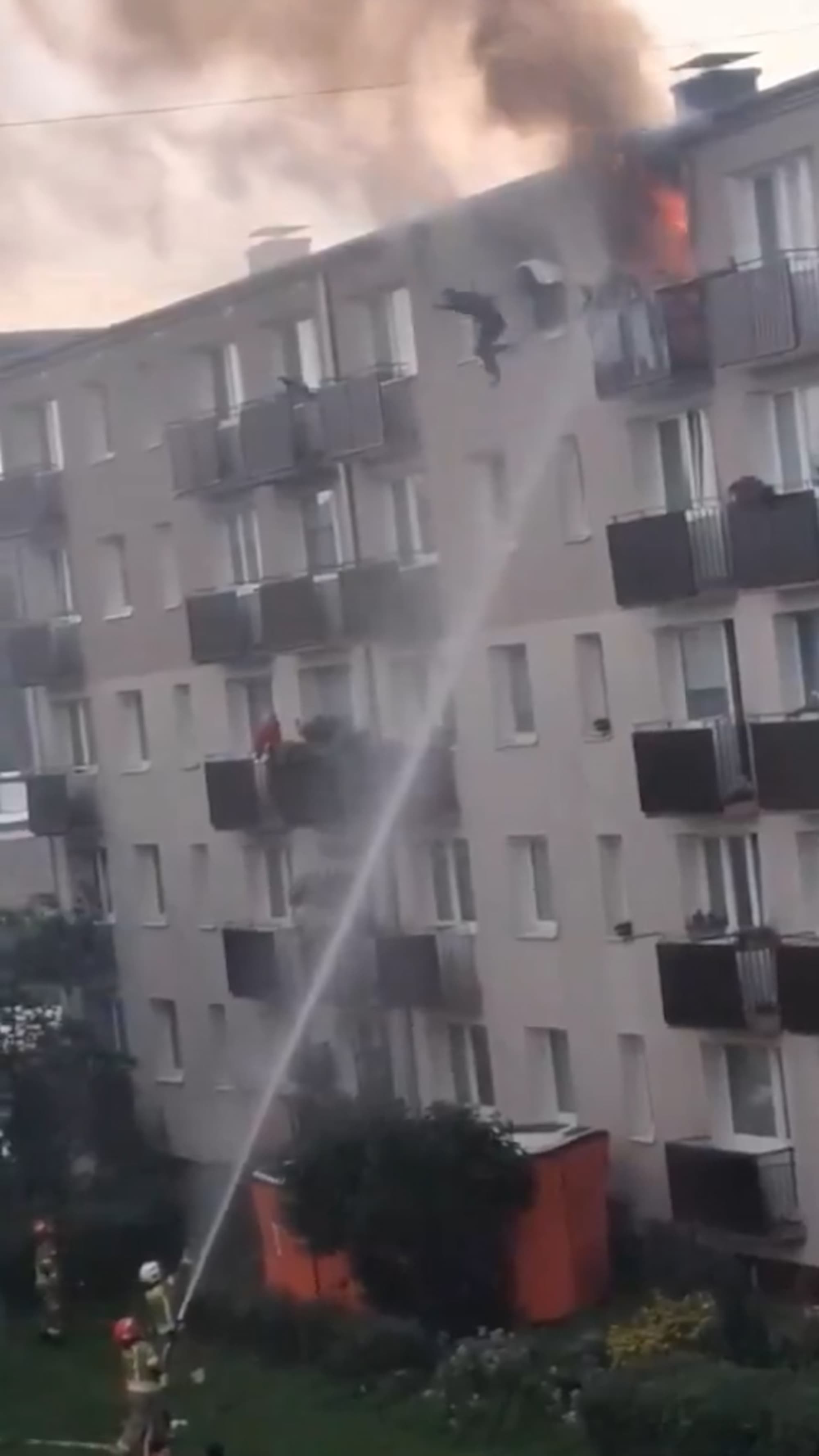 Man Leaps From Fourth-Floor Balcony As Inferno Engulfs Flat Behind Him