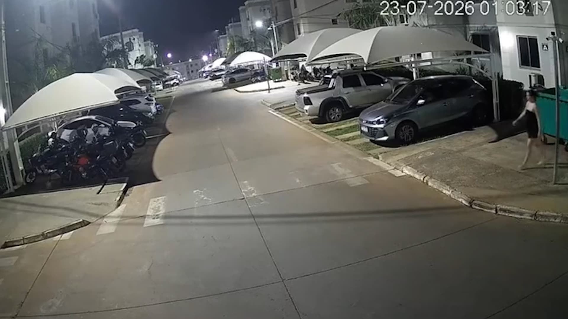 Mother throws newborn baby into a rubbish bin in a condominium in Varzea Grande, Brazil, July 23, 2026. Note: Photo is a screenshot from a video. (Newsflash/NX)