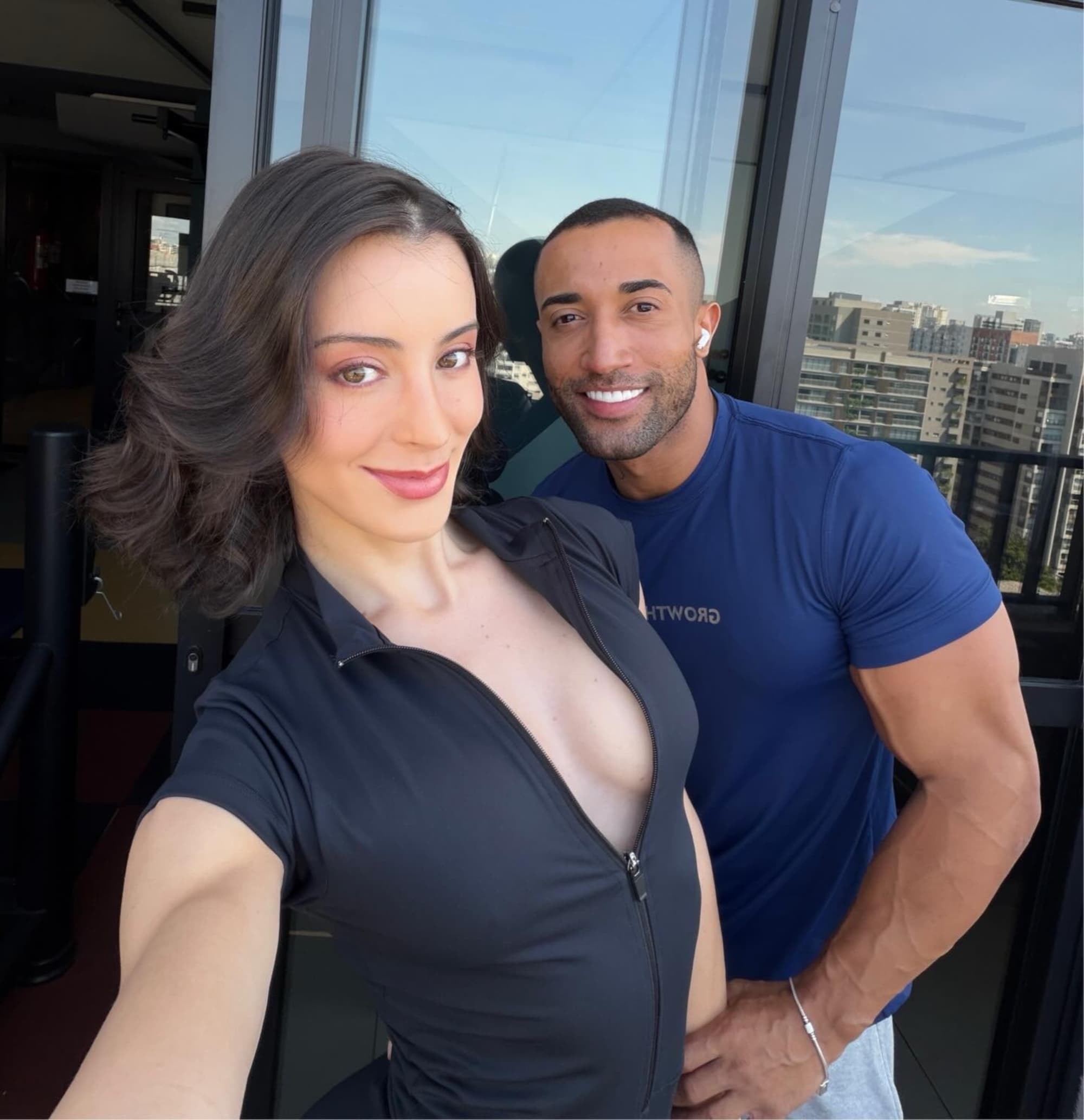Isabella Longuinho, known as Bella, poses with Will Leite in undated photo. She said she was assaulted by him. Note: Private photo taken from social media. (@bella_longuinho/Newsflash/NX)