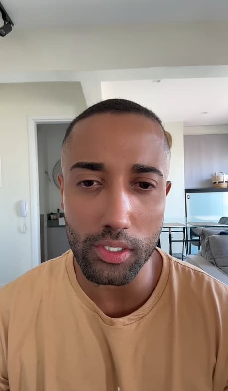 Will Leite speaks about the incident in undated video. Isabella Longuinho, known as Bella, said she was assaulted by her partner. Note: Photo is a screenshot from video. (Newsflash/NX)