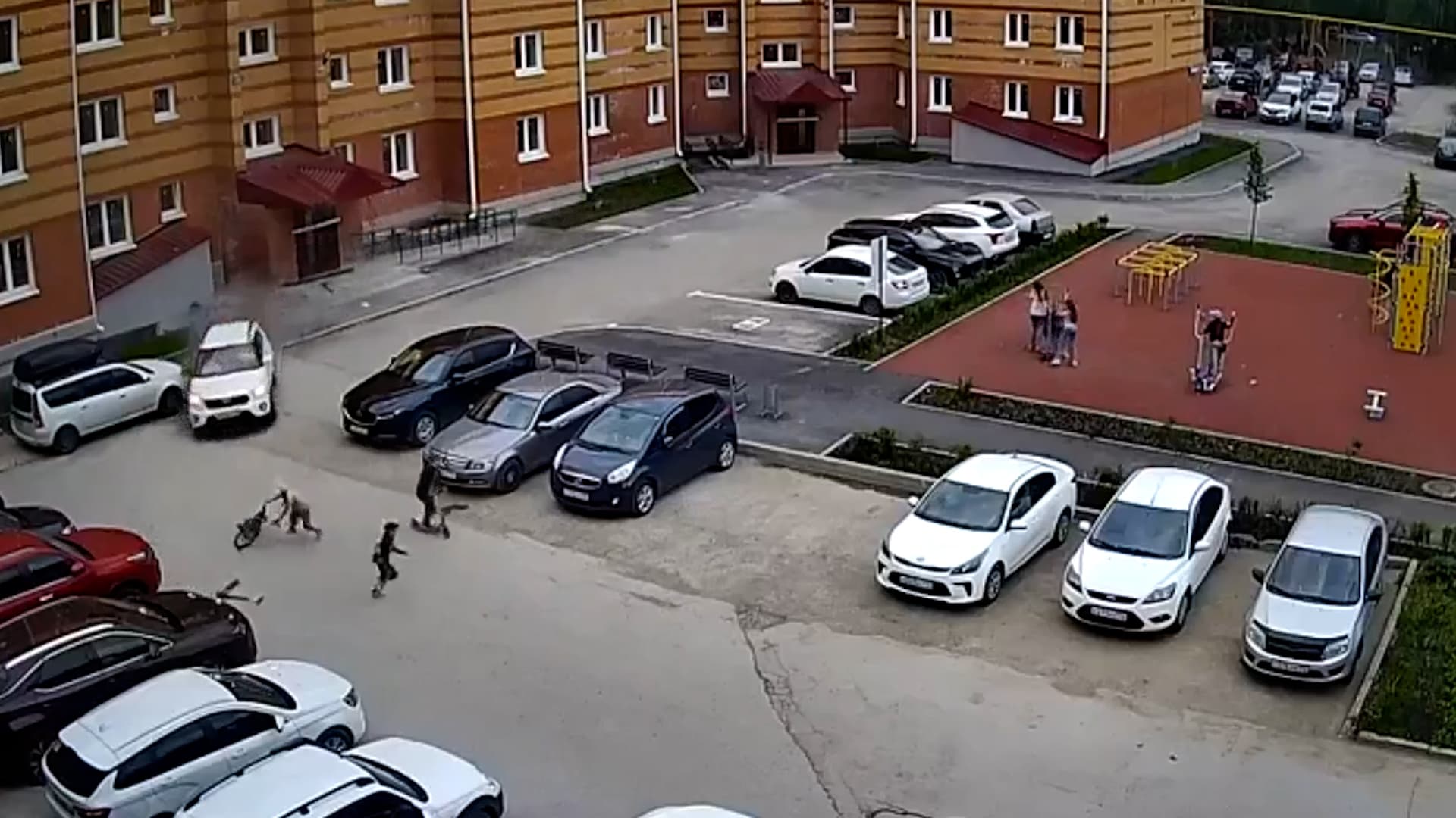 Drink-Driver Ploughs SUV Into Courtyard Narrowly Missing Children As They Flee To Safety