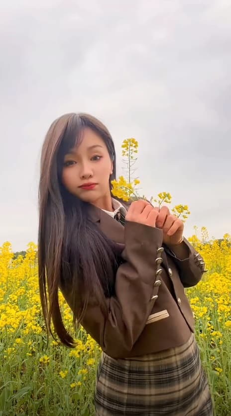 Picture shows livestreamer "Sisi Alora", undated. She was burned by an exploding cardboard box in Lengshuitan District, Yongzhou City, Hunan Province in China. Note: Image is a screenshot from video. (AsiaWire/NX)