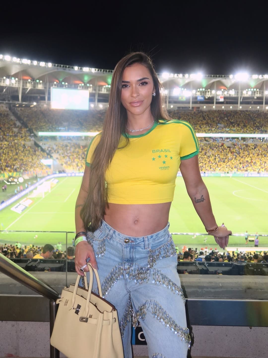 Taina Militao poses in undated photo. She shared her workout routine during pregnancy. Note: Private photo taken from social media. (@tainamilitao/Newsflash/NX)