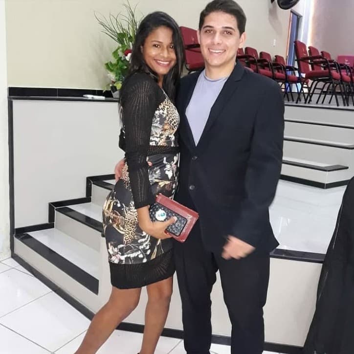 Gustavo Maciel and Iranilcy Oliveira, pose in undated photo. He was sentenced to 20 years in prison for her murder. Note: Private picture. (Newsflash/NX)