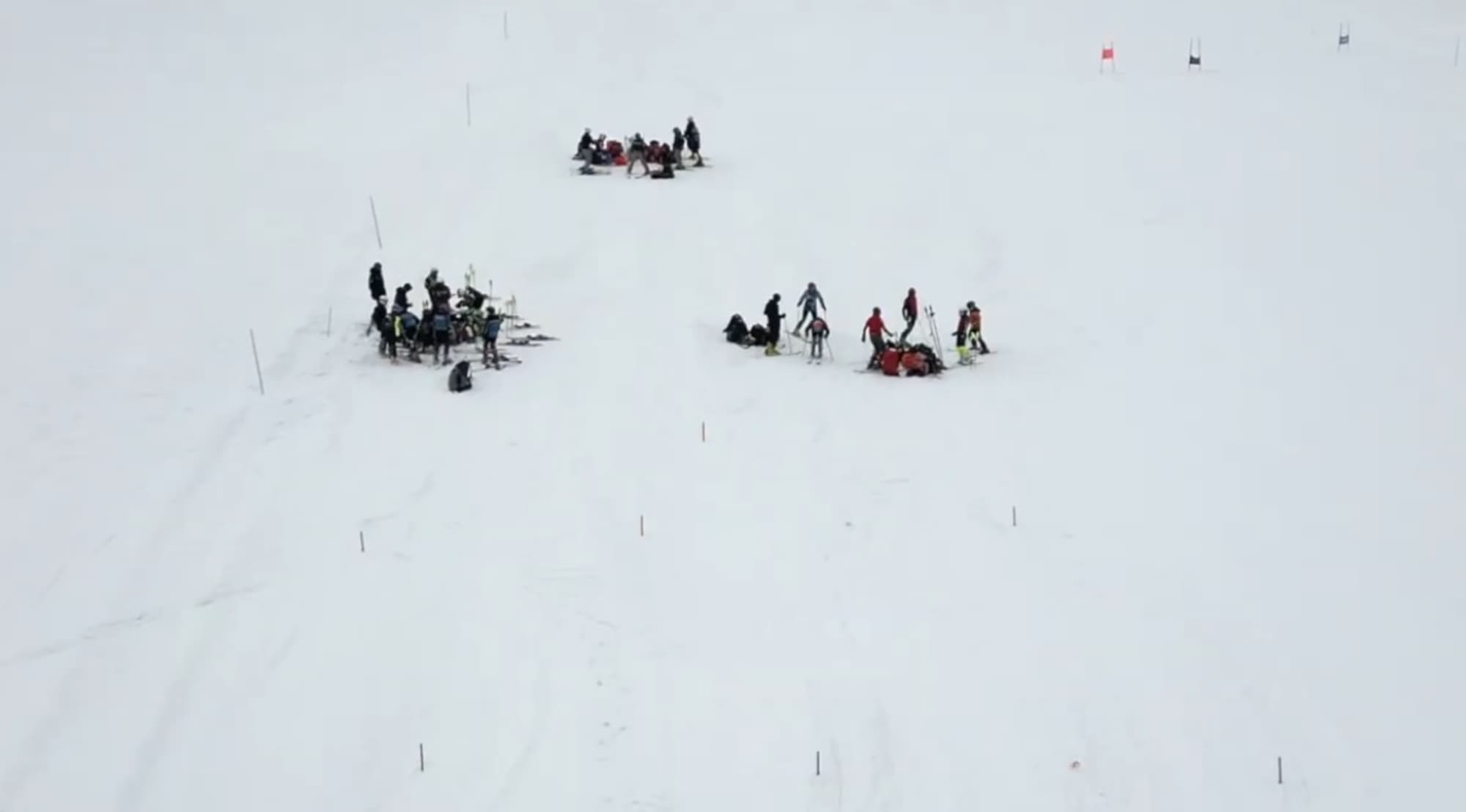 Picture shows the summer Skiing on the Stelvio, Italy, before, undated. Note: Image is a screenshot from video. (Newsflash/NX)
