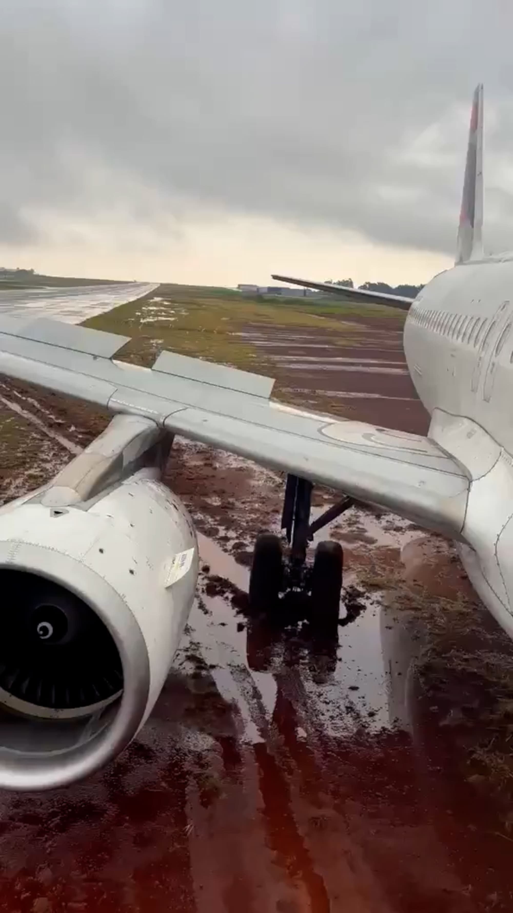 Brazil plane skids from runway spooking 151 on board