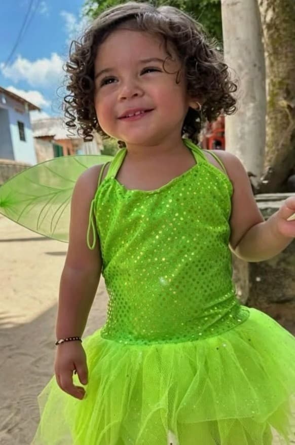 Celeste Valentina Osorio Duque, 2, poses in undated photo. She was shot and killed in Polonuevo, Colombia. Note: Private photo. (Newsflash/NX)