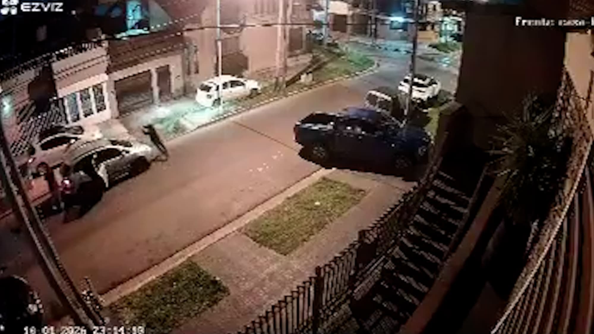 Moment Driver Crushes Armed Robber As He Speeds Away To Escape Gang Ambush