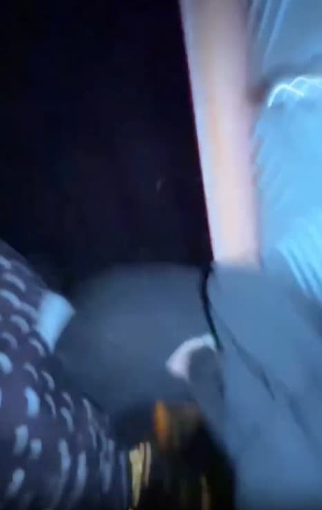 Couple rides roller coaster as an accident occurs at a theme park on Saturday, August 22, 2026, in Subang Jaya, Malaysia. Ten people were injured. Note: Photo is a screenshot from a video. (@wnelliesya, Newsflash/NX)