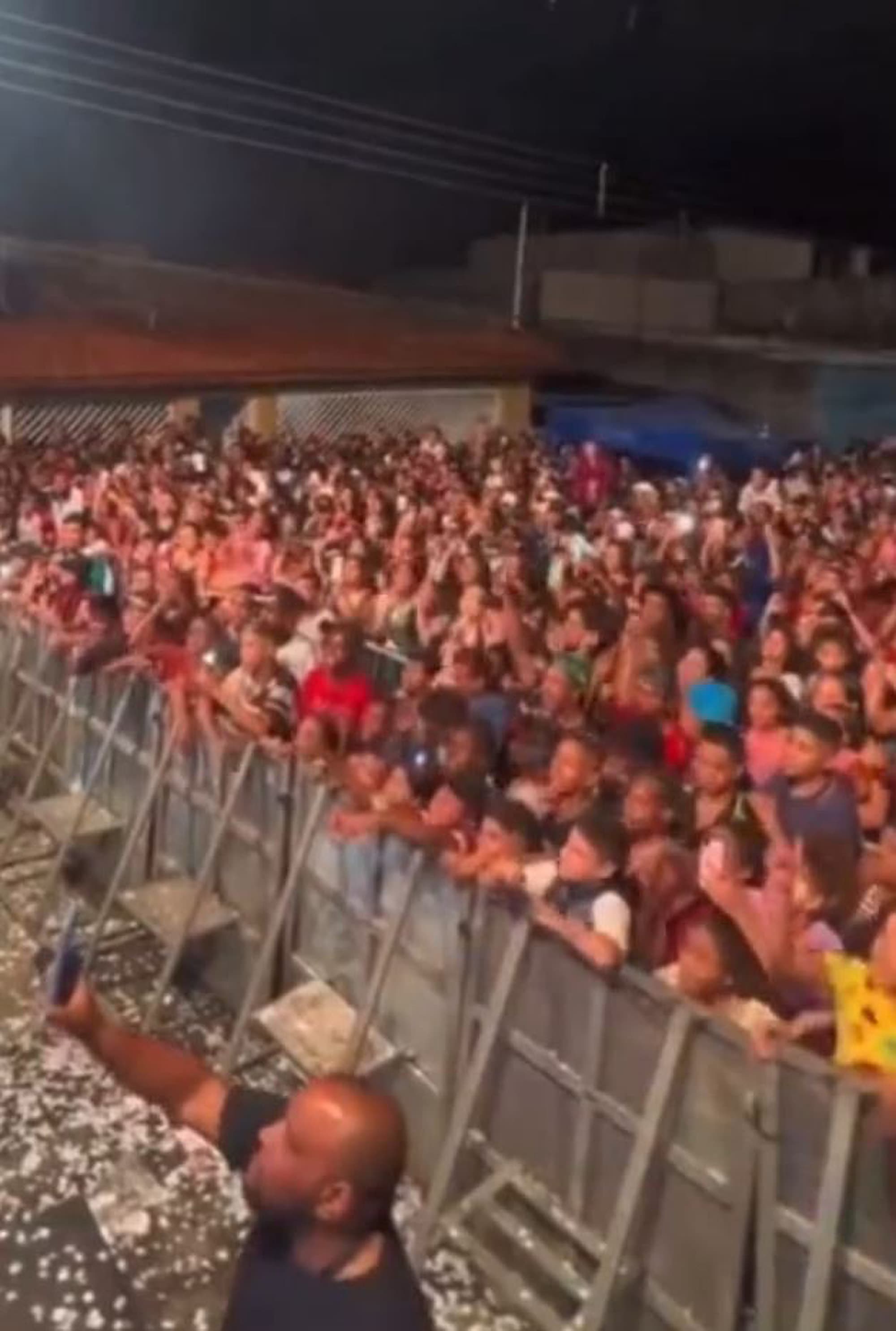 Teenagers sing at the concert of Mc Pipokinha in Brazil, undated. São Paulo politician presented a complaint against Mc Pipokinha for suggesting acts of explicit simulated sex at her shows for teenagers. Note: Picture is screenshot from a video. (CEN)