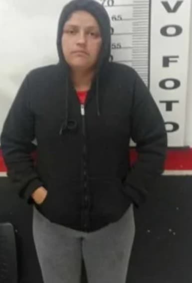 Picture shows Angelica the mother of Samyra Roberta de Almeida, 10. The girl was found dead in Peruibe, Brazil and her mother was arrested. Note: Private picture. (Newsflash/NX)
