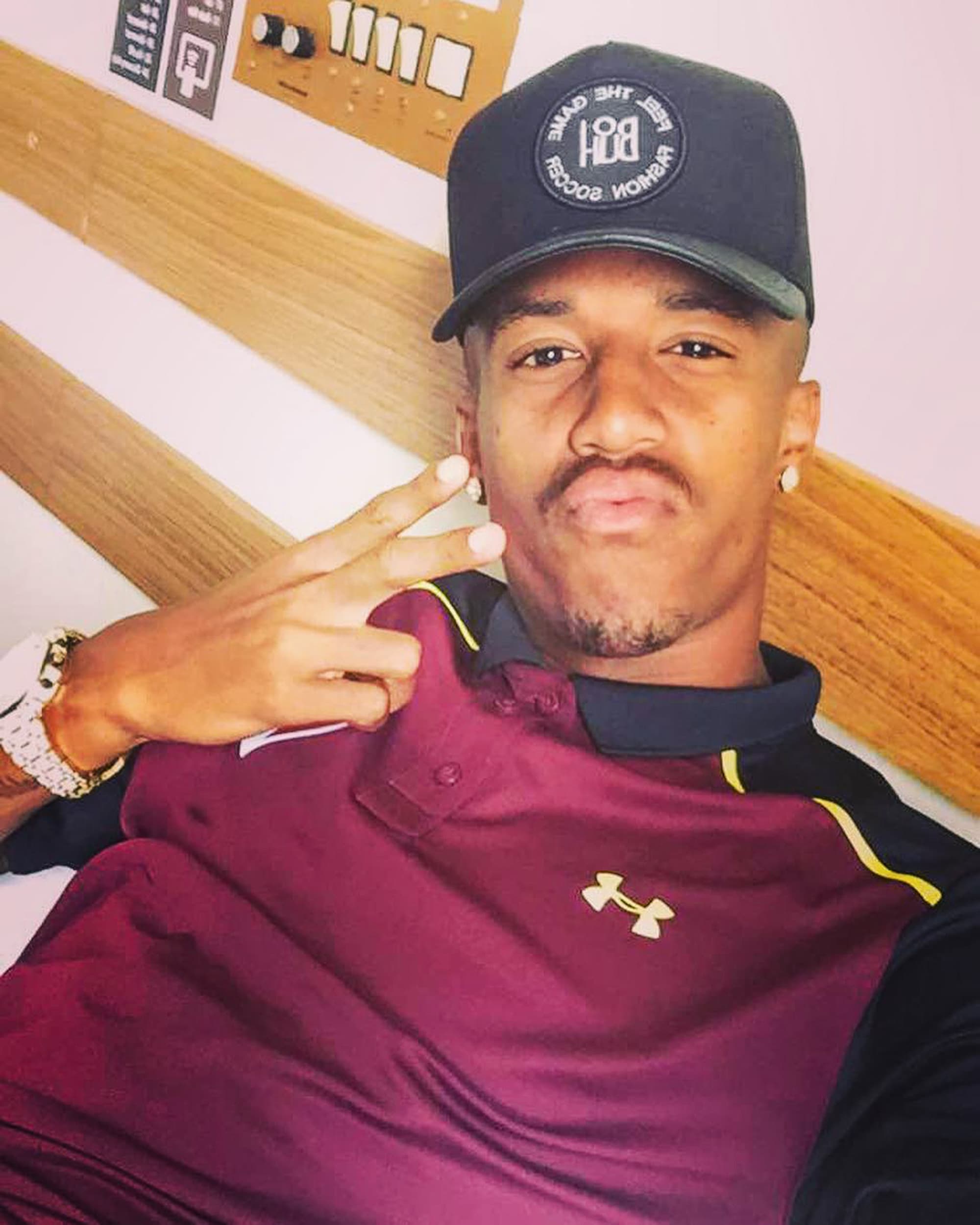 Real Madrid's player Eder Militao,23, who is currently dating Neymar's ex-girlfriend Karoline Lima,25. Note: Private photo (@edermilitao/Newsflash)