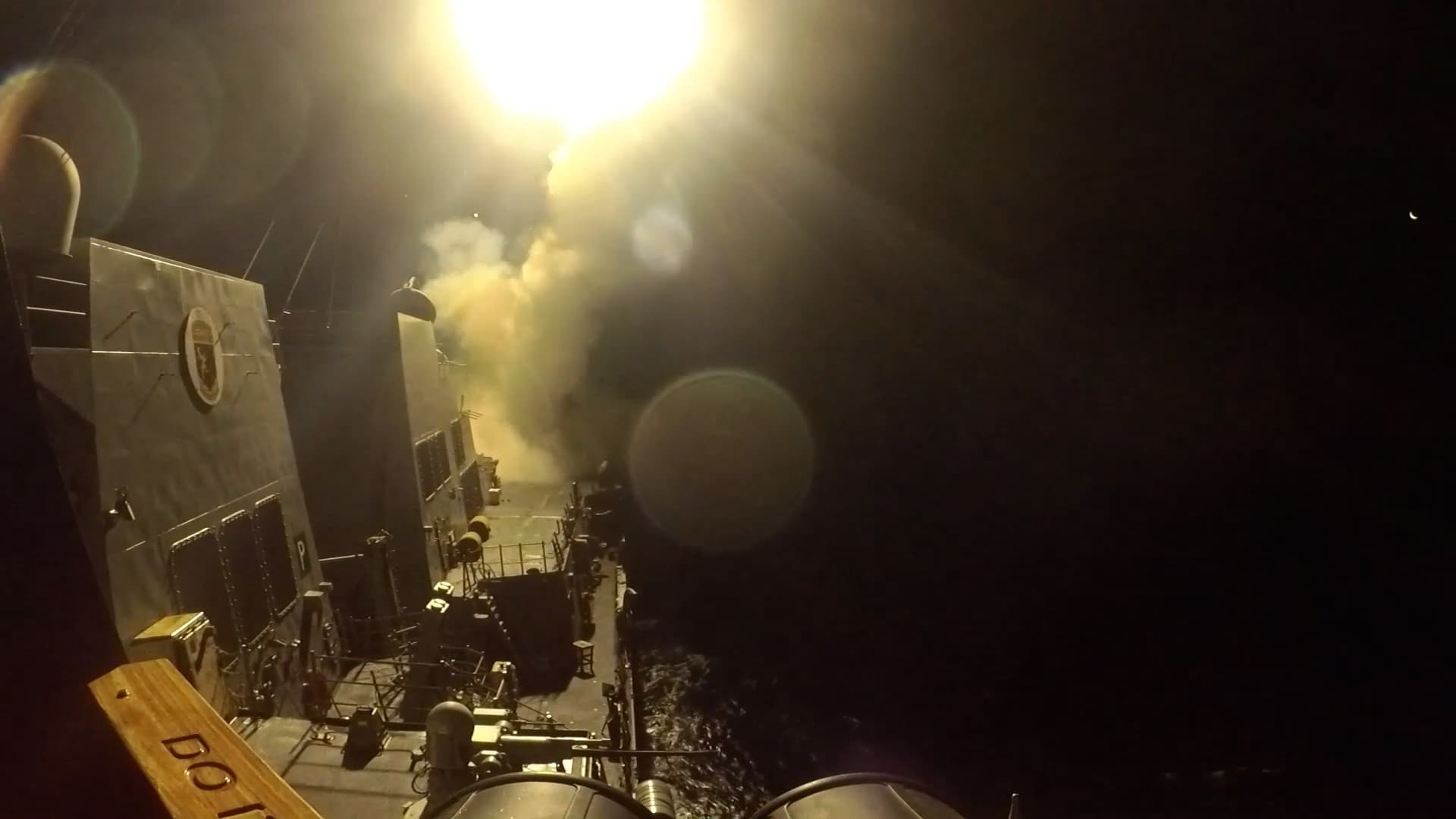 US Warship Launches Multiple Tomahawk Cruise Missiles At Iran