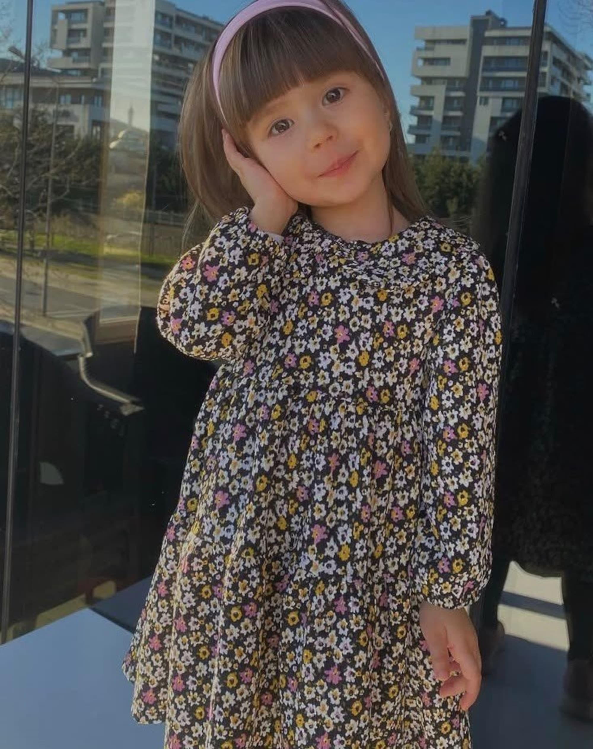 Elif Mavi Avli poses in undated photo. The three-year-old was hit by a car and killed in Eskisehir, Turkey. Note: Private photo. (Harrisons)