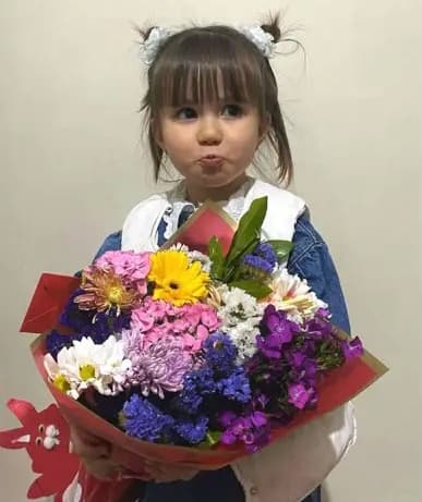 Elif Mavi Avli poses in undated photo. The three-year-old was hit by a car and killed in Eskisehir, Turkey. Note: Private photo. (Harrisons)