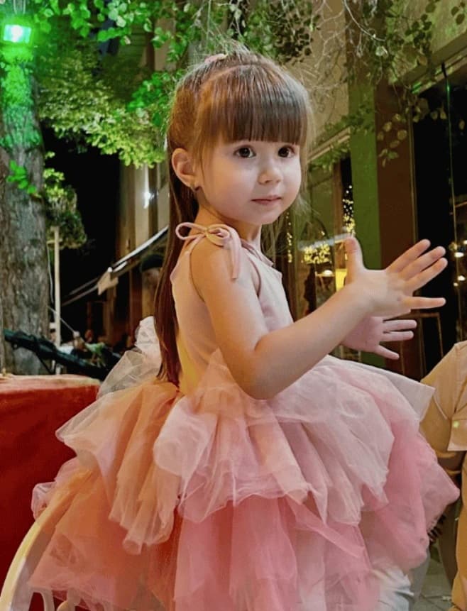 Elif Mavi Avli poses in undated photo. The three-year-old was hit by a car and killed in Eskisehir, Turkey. Note: Private photo. (Harrisons)