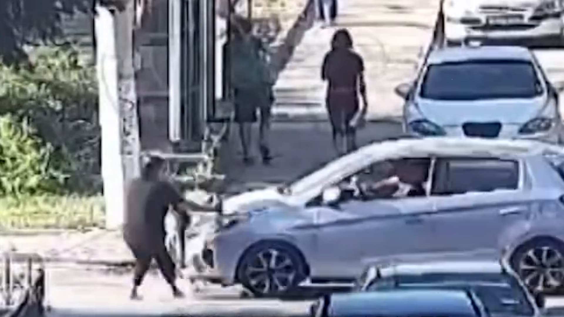 A car hits three-year-old Elif Mavi Avli in Eskisehir, Turkey, on Sept.03,2026. She died. Note: Photo is a screenshot from a video. (Harrisons)