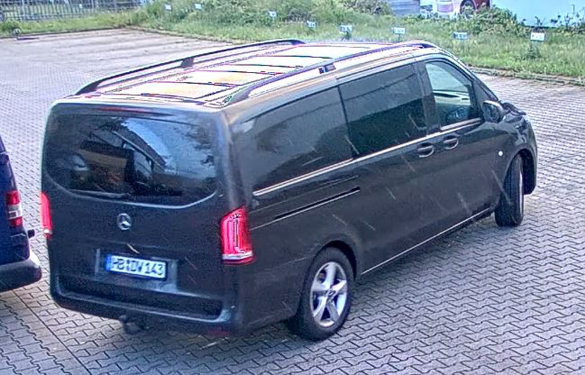 The black Mercedes-Benz Vito where Yasemin Gundogan, 28, allegedly loaded the EUR eight million (GBP 6,9 million) which she stole from her company in the German city of Bremen. Note: This photo is from a press release. (Polizei Bremen/Newsflash)
