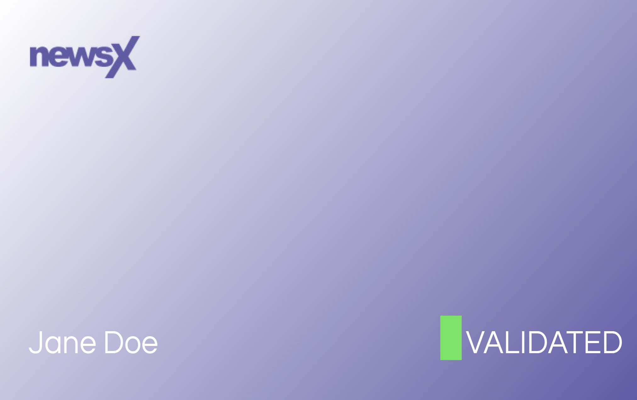 Validated Card